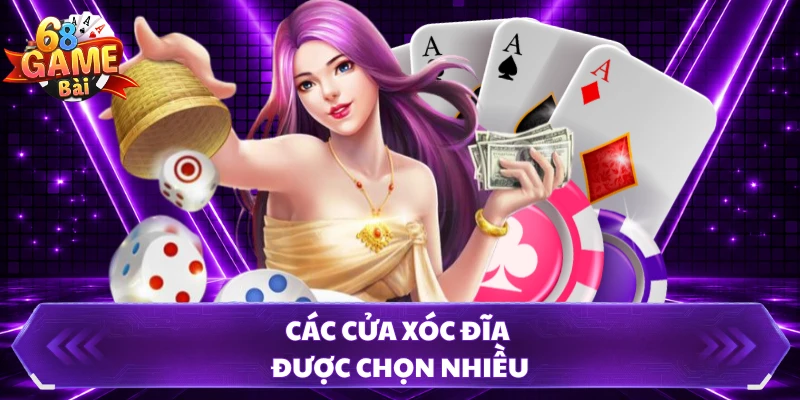 Các cửa xóc đĩa được chọn nhiều