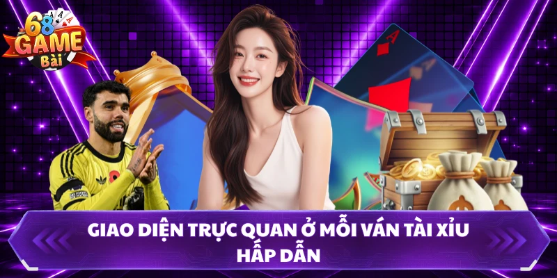 Giao diện trực quan ở mỗi ván tài xỉu hấp dẫn
